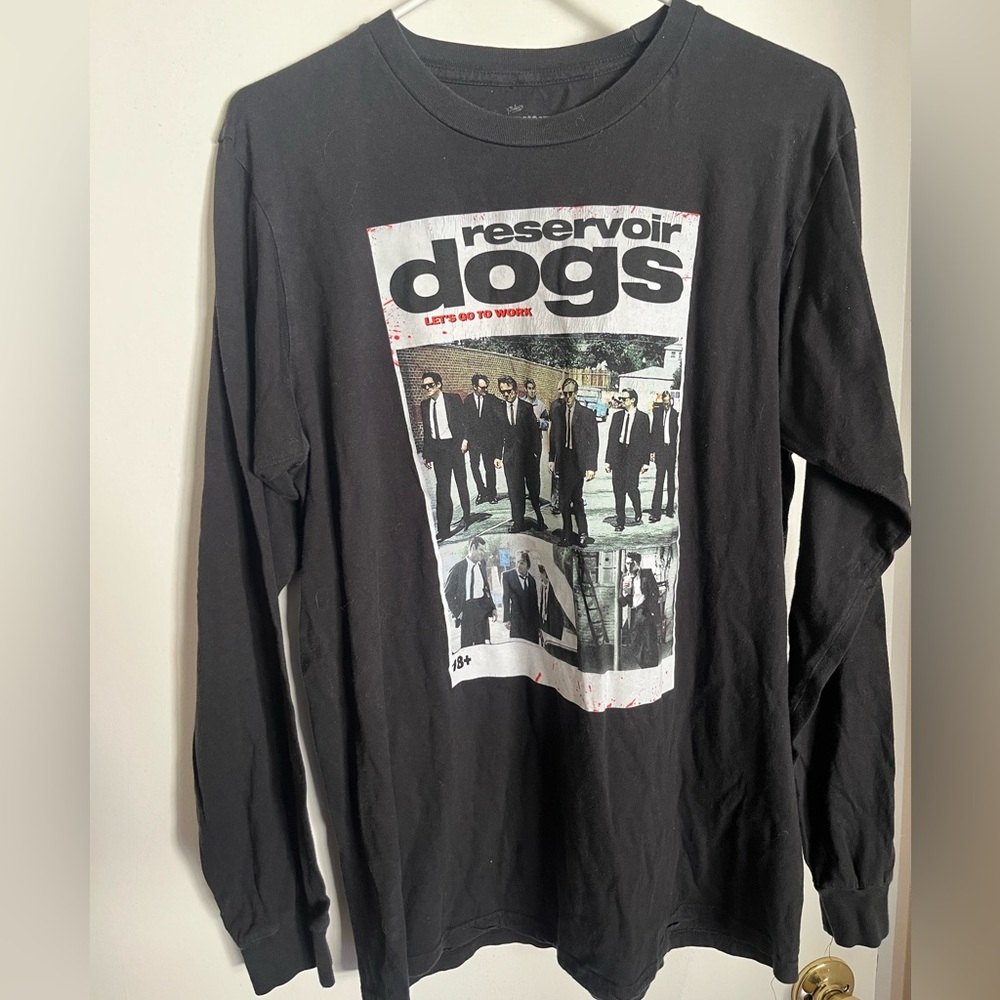 Reservoir Dogs Black Graphic Long Sleeve Shirt “Let’s go to Work”